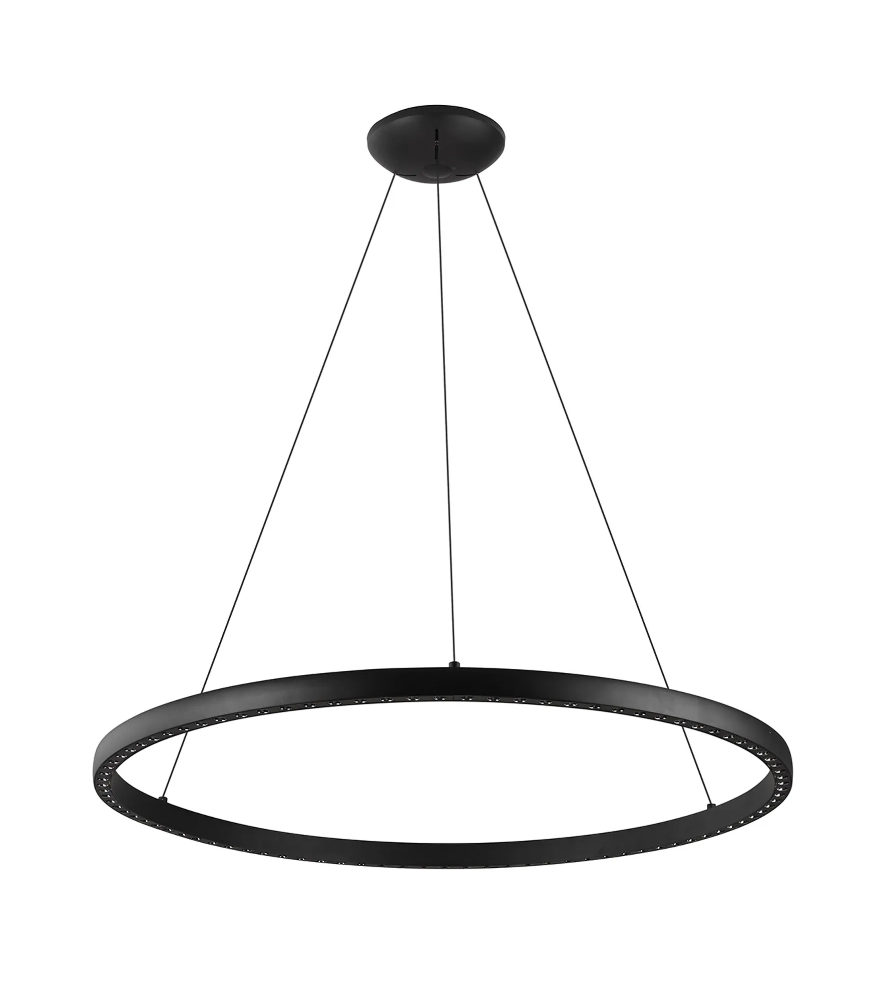 M8676  Riumar Ring Pendant 92cm 80W LED, 3 Way Relay Black